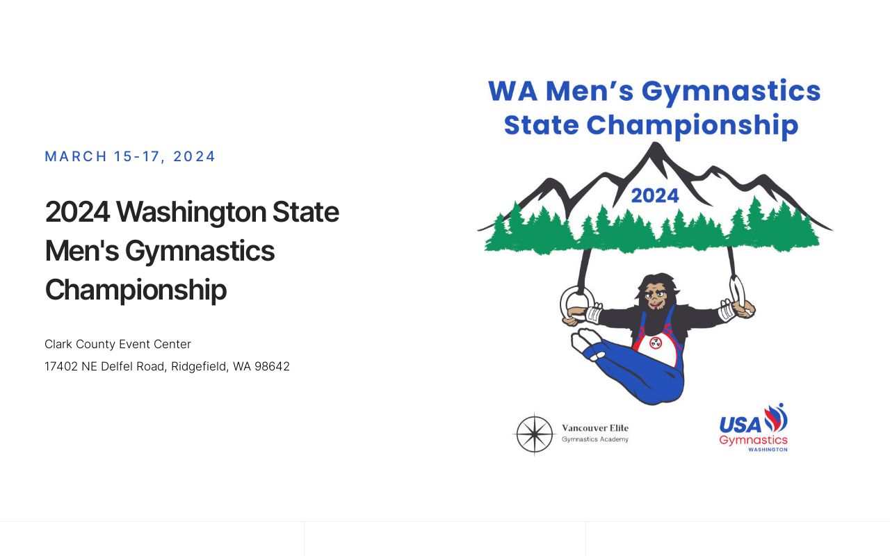 2024 Washington State Men's Gymnastics Championship